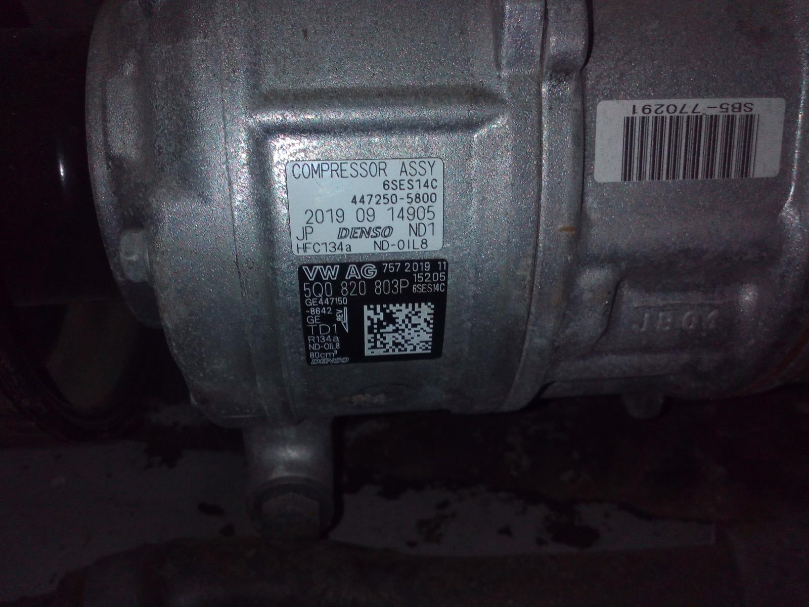 View Auto part A/C Compressor Volkswagen Golf 2020
