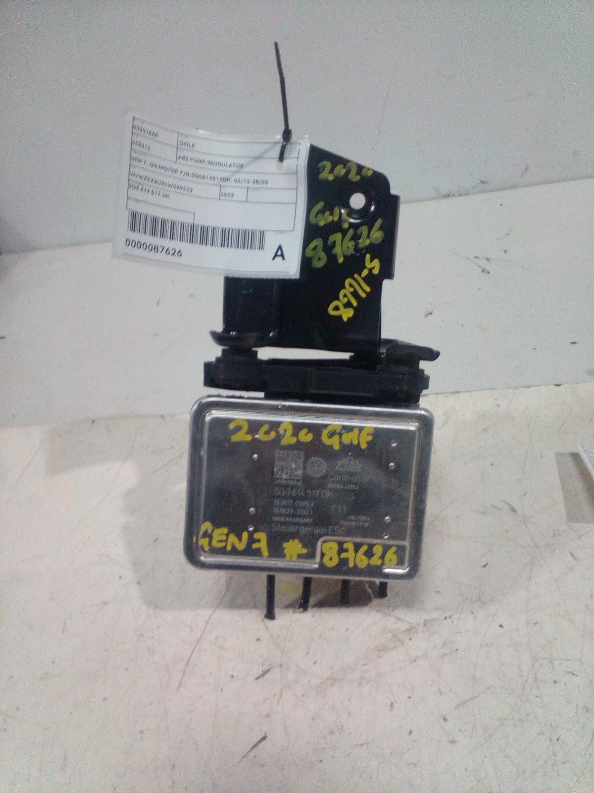 View Auto part Abs Pump/Modulator Volkswagen Golf 2020