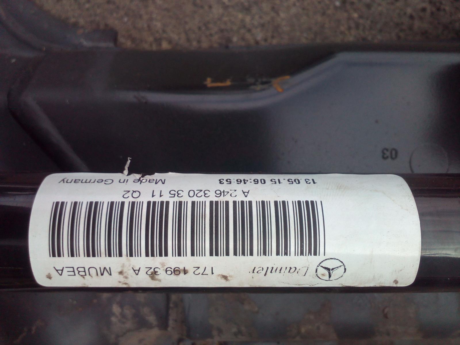 2015 Mercedes Cla Class Frt Xmember/Cradle View Auto part Frt Xmember/Cradle Mercedes Cla Class 2015